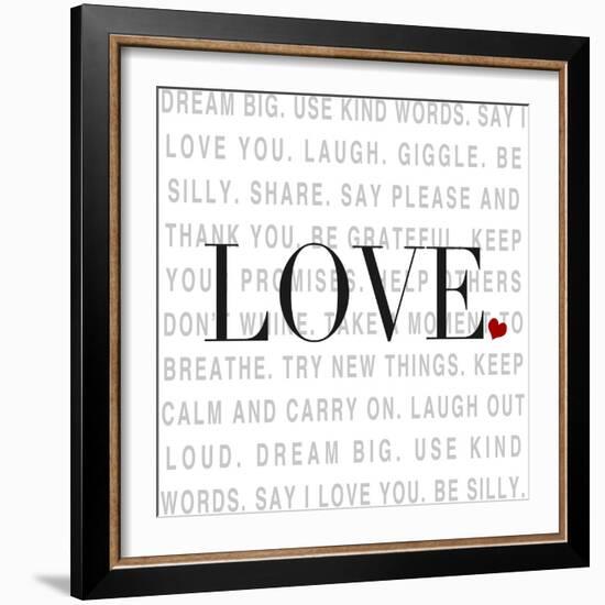 Love and Life I-SD Graphics Studio-Framed Art Print