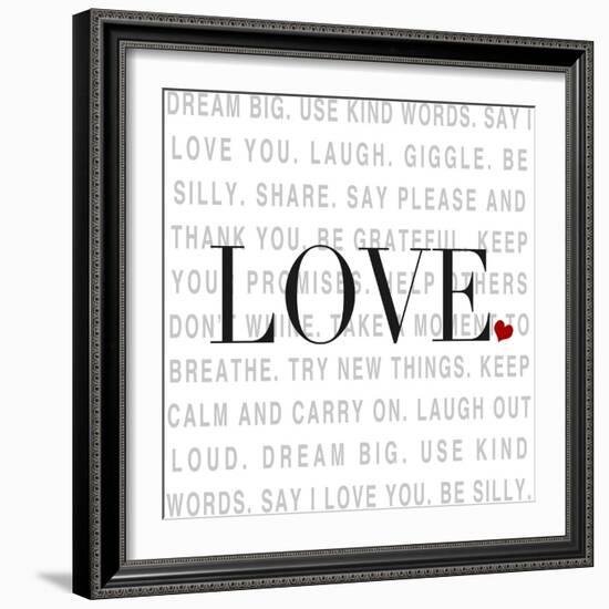 Love and Life I-SD Graphics Studio-Framed Art Print