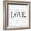 Love and Life I-SD Graphics Studio-Framed Premium Giclee Print