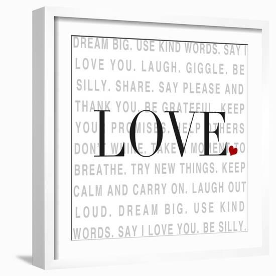 Love and Life I-SD Graphics Studio-Framed Premium Giclee Print