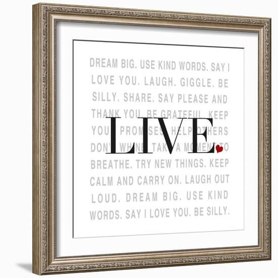 Love and Life II-SD Graphics Studio-Framed Premium Giclee Print