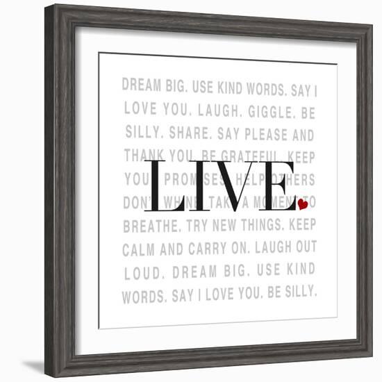 Love and Life II-SD Graphics Studio-Framed Premium Giclee Print