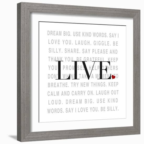 Love and Life II-SD Graphics Studio-Framed Premium Giclee Print