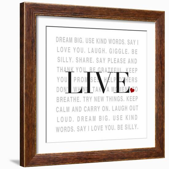 Love and Life II-SD Graphics Studio-Framed Premium Giclee Print