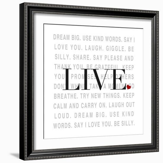 Love and Life II-SD Graphics Studio-Framed Premium Giclee Print