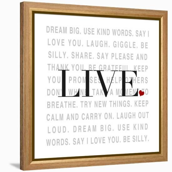 Love and Life II-SD Graphics Studio-Framed Stretched Canvas