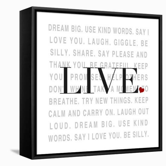 Love and Life II-SD Graphics Studio-Framed Stretched Canvas