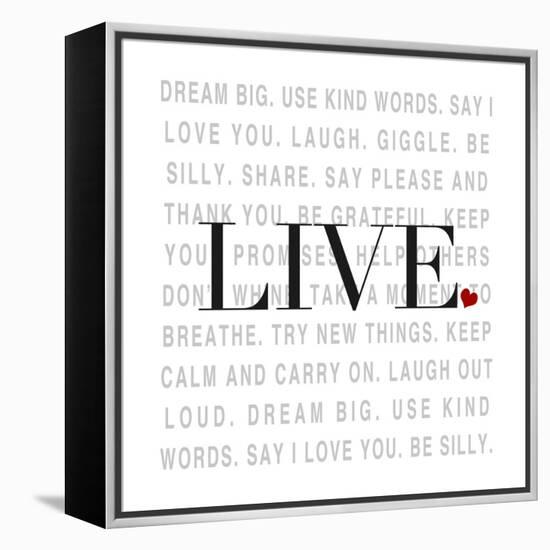 Love and Life II-SD Graphics Studio-Framed Stretched Canvas