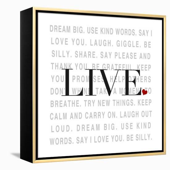 Love and Life II-SD Graphics Studio-Framed Stretched Canvas