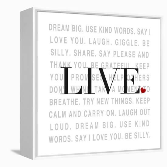 Love and Life II-SD Graphics Studio-Framed Stretched Canvas