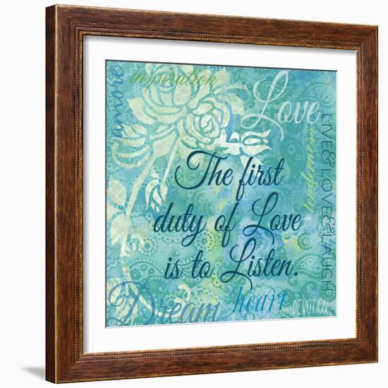 Love and Listen-Bee Sturgis-Framed Art Print