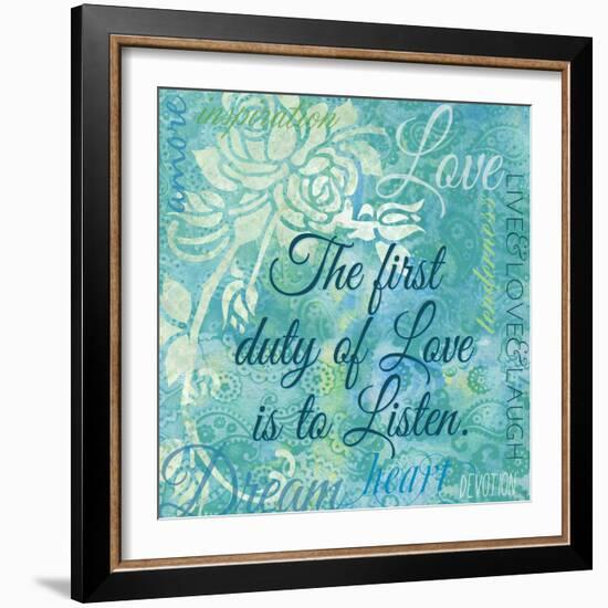 Love and Listen-Bee Sturgis-Framed Art Print