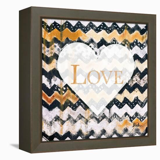Love and Peace Square I-Patricia Pinto-Framed Stretched Canvas