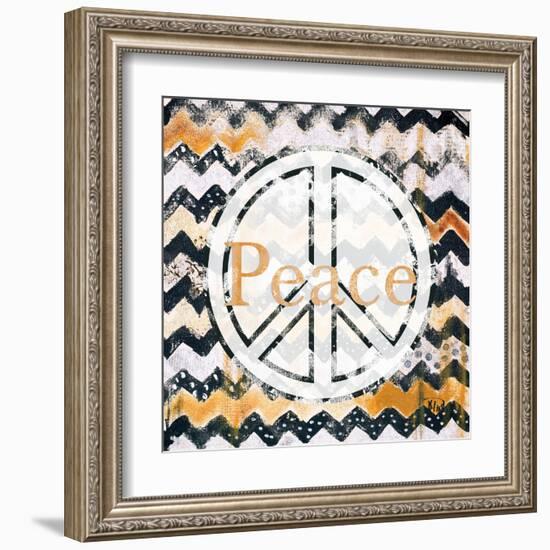 Love and Peace Square II-Patricia Pinto-Framed Art Print