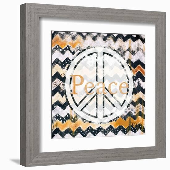 Love and Peace Square II-Patricia Pinto-Framed Art Print