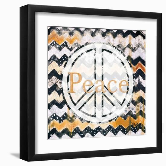 Love and Peace Square II-Patricia Pinto-Framed Art Print