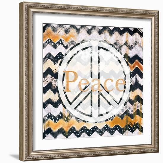 Love and Peace Square II-Patricia Pinto-Framed Art Print