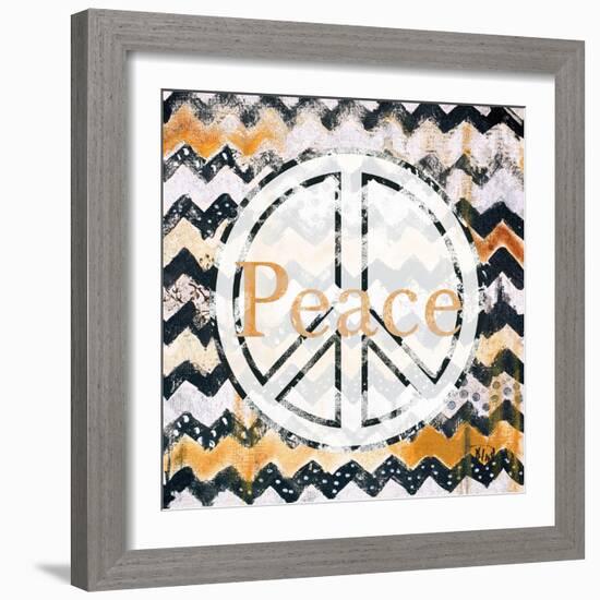 Love and Peace Square II-Patricia Pinto-Framed Art Print