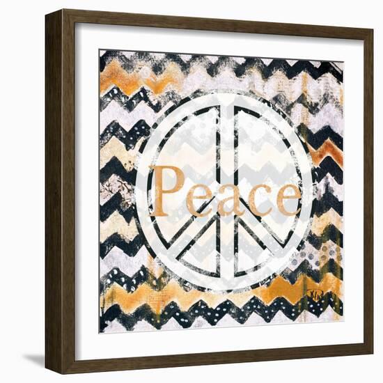 Love and Peace Square II-Patricia Pinto-Framed Art Print