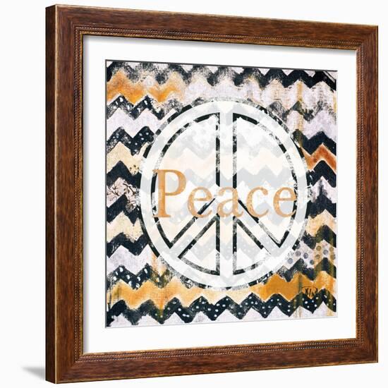 Love and Peace Square II-Patricia Pinto-Framed Art Print