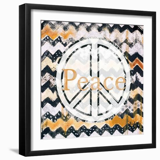 Love and Peace Square II-Patricia Pinto-Framed Art Print