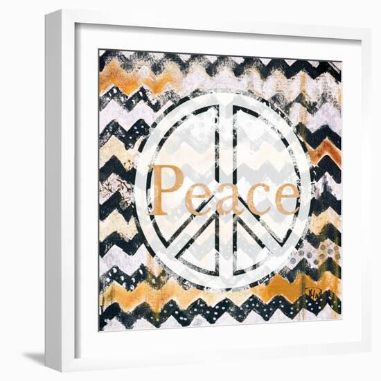 Love and Peace Square II-Patricia Pinto-Framed Art Print