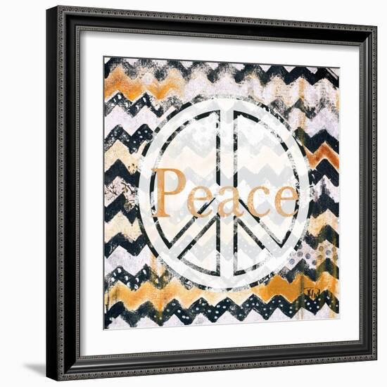 Love and Peace Square II-Patricia Pinto-Framed Art Print