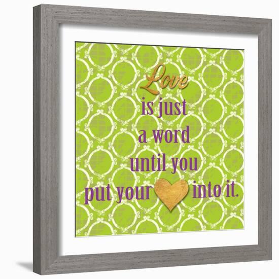 Love and Smile I-Nicholas Biscardi-Framed Art Print