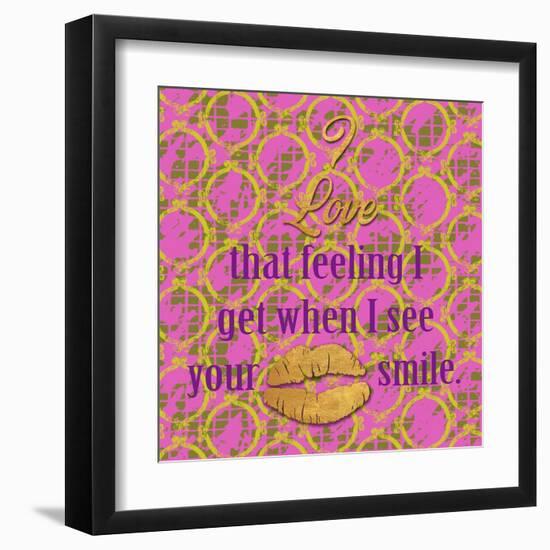 Love and Smile II-Nicholas Biscardi-Framed Art Print