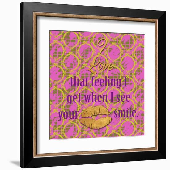 Love and Smile II-Nicholas Biscardi-Framed Art Print