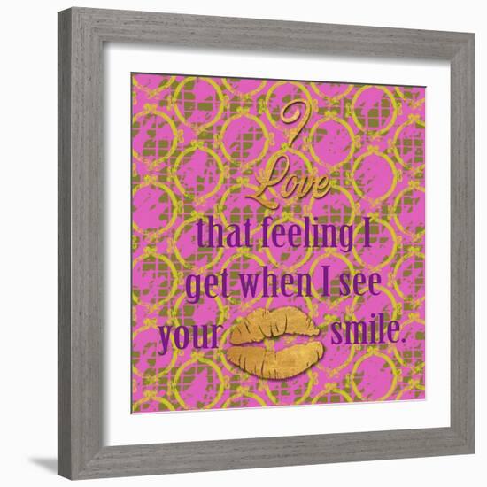 Love and Smile II-Nicholas Biscardi-Framed Art Print