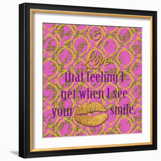 Love and Smile II-Nicholas Biscardi-Framed Art Print