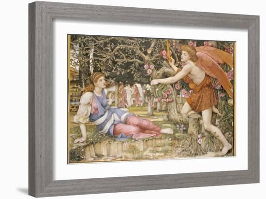 Love and the Maiden, 1877-John Roddam Spencer Stanhope-Framed Giclee Print