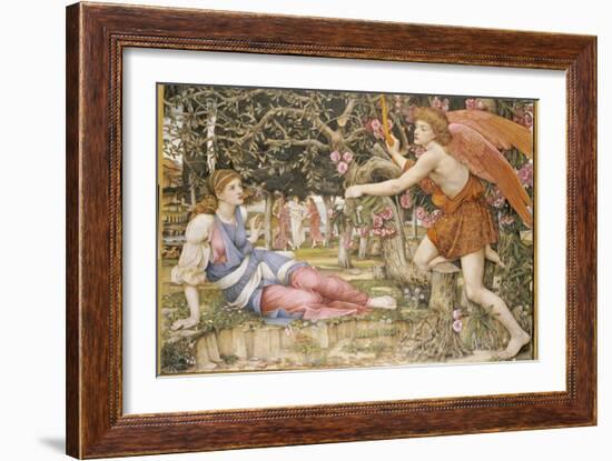 Love and the Maiden, 1877-John Roddam Spencer Stanhope-Framed Giclee Print