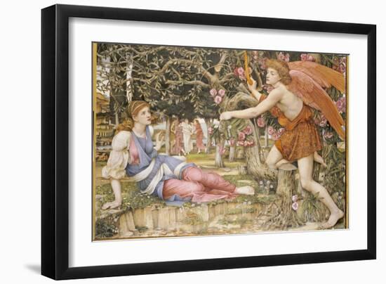 Love and the Maiden, 1877-John Roddam Spencer Stanhope-Framed Giclee Print