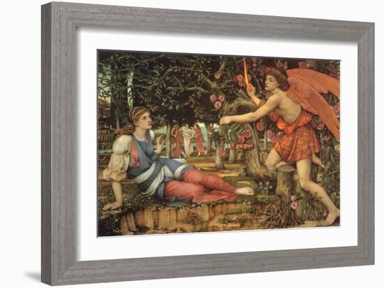 Love and the Maiden, 1900-John Roddam Spencer Stanhope-Framed Giclee Print