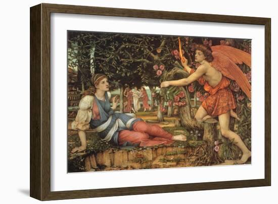 Love and the Maiden, 1900-John Roddam Spencer Stanhope-Framed Giclee Print