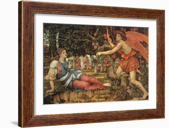 Love and the Maiden, 1900-John Roddam Spencer Stanhope-Framed Giclee Print