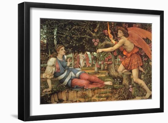 Love and the Maiden, 1900-John Roddam Spencer Stanhope-Framed Giclee Print