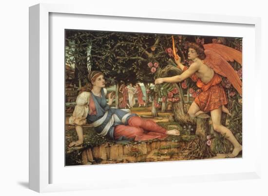 Love and the Maiden, 1900-John Roddam Spencer Stanhope-Framed Giclee Print