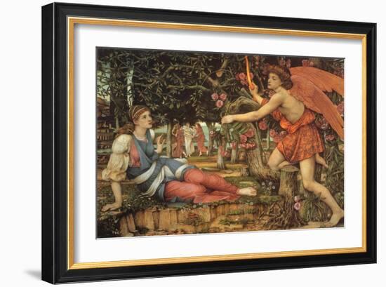 Love and the Maiden, 1900-John Roddam Spencer Stanhope-Framed Giclee Print