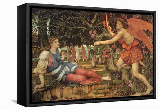 Love and the Maiden, 1900-John Roddam Spencer Stanhope-Framed Premier Image Canvas