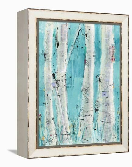 Love Aqua-Kellie Day-Framed Stretched Canvas