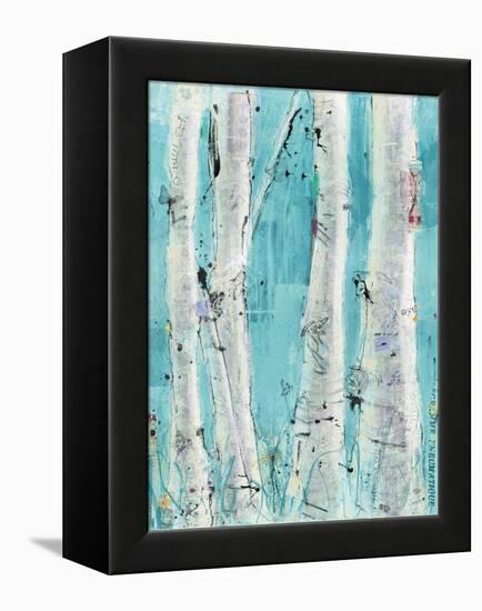 Love Aqua-Kellie Day-Framed Stretched Canvas