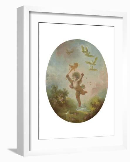 Love as Folly, c.1773-76-Jean-Honore Fragonard-Framed Giclee Print