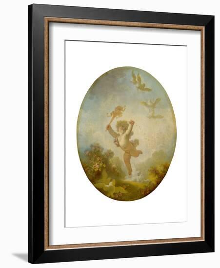 Love as Folly, c.1773-76-Jean-Honore Fragonard-Framed Giclee Print