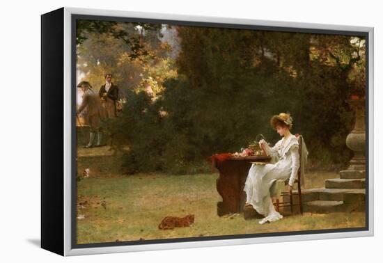 Love at First Sight-Marcus Stone-Framed Premier Image Canvas