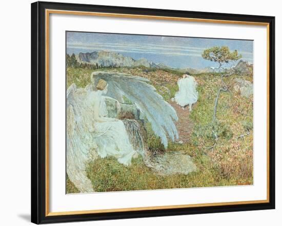 Love at the Fountain of Life, 1896-Giovanni Segantini-Framed Giclee Print