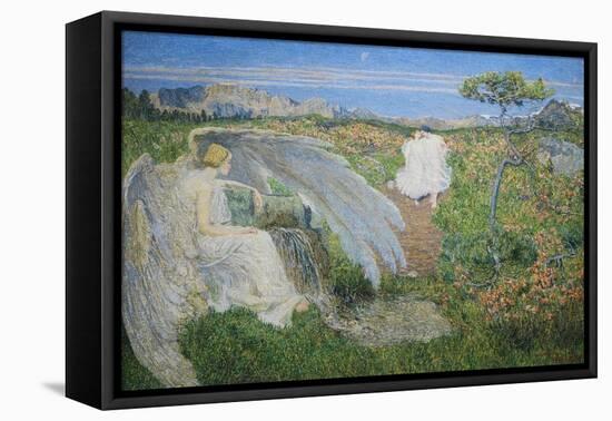 Love at the Spring of Life, 19th Century-Giovanni Segantini-Framed Premier Image Canvas