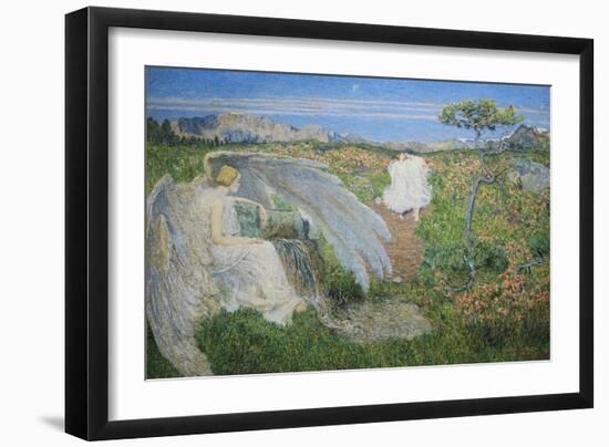 Love at the Spring of Life, 19th Century-Giovanni Segantini-Framed Giclee Print